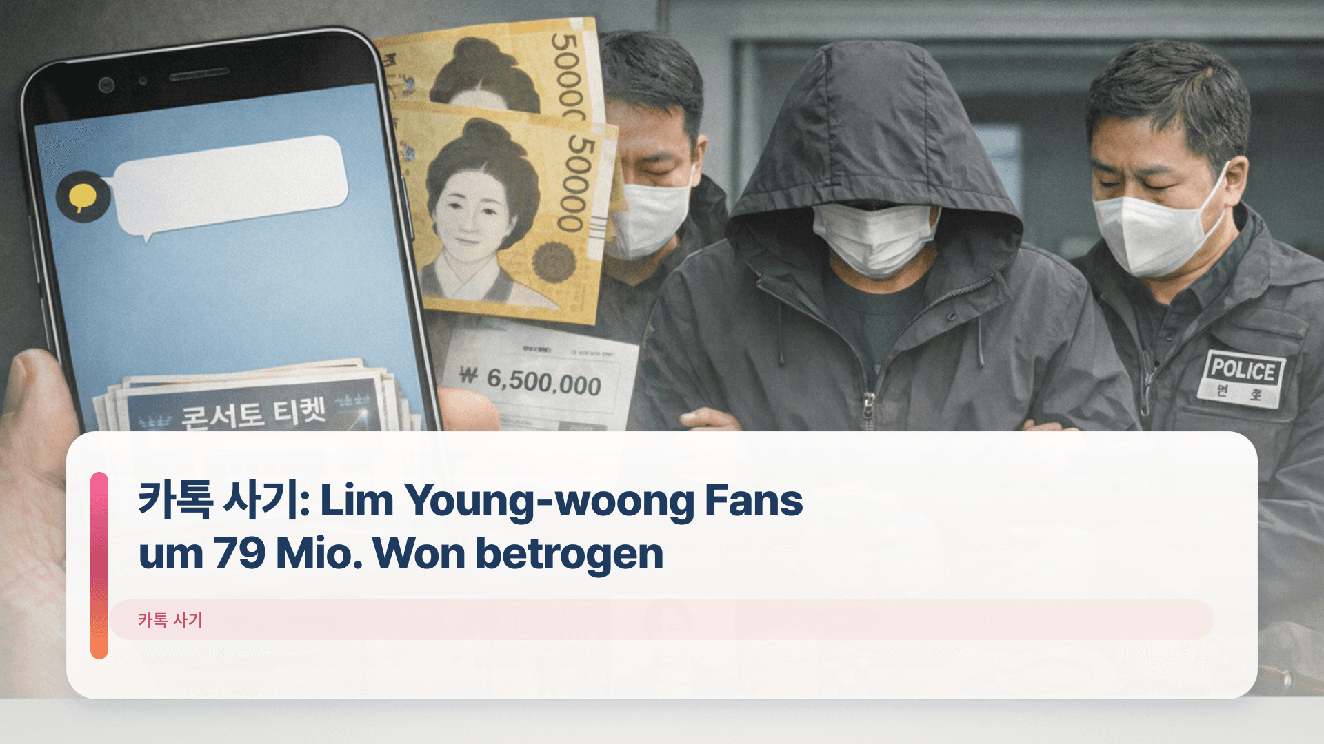 카톡 사기: Lim Young-woong Fans um 79 Mio. Won betrogen