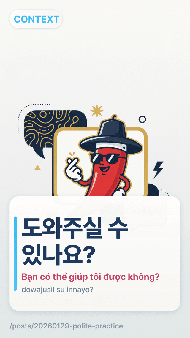 도와주실 수 있나요? - Bạn có thể giúp tôi được không?