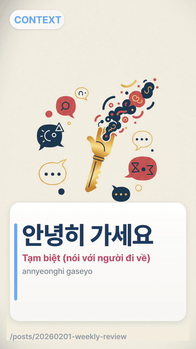 안녕히 가세요 - Tạm biệt (nói với người đi về)