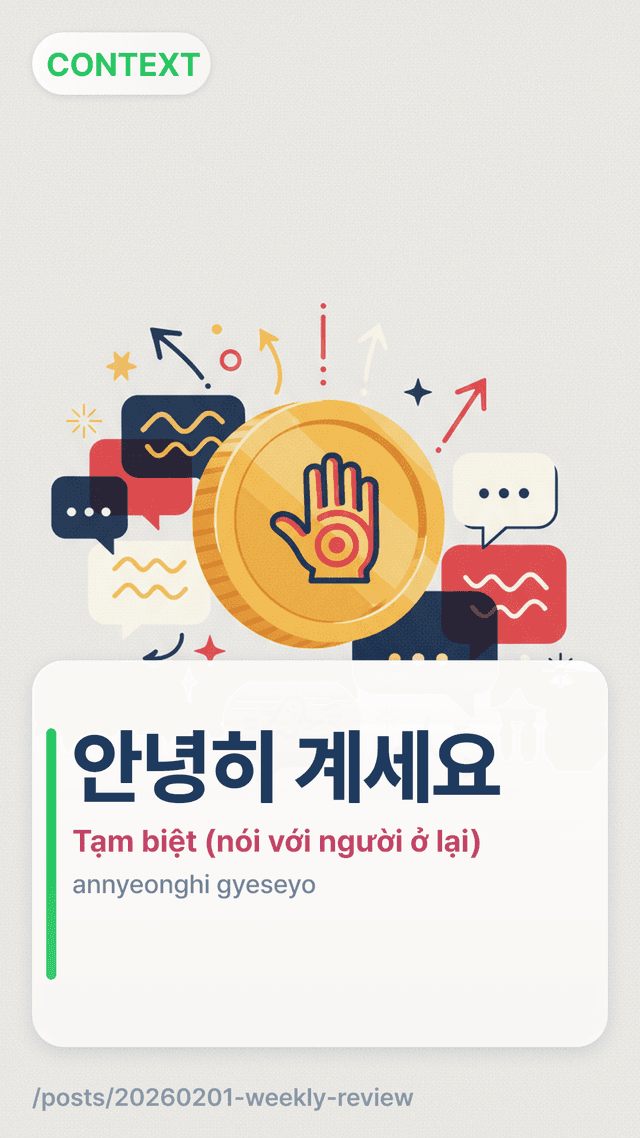 안녕히 계세요 - Tạm biệt (nói với người ở lại)