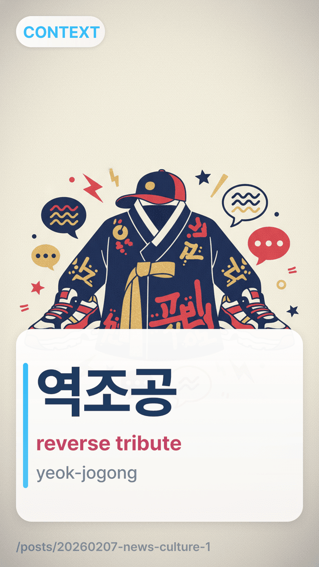 역조공 - reverse tribute