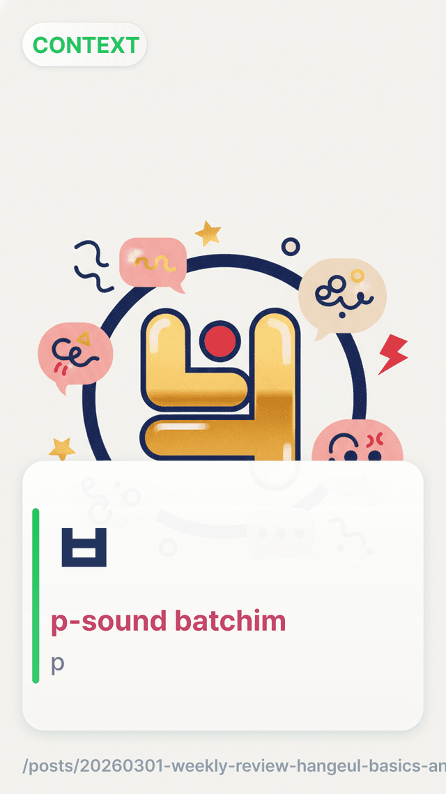 ㅂ - p-sound batchim