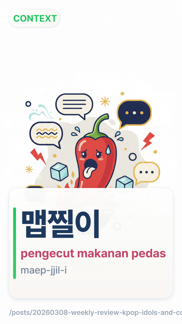 맵찔이 - pengecut makanan pedas