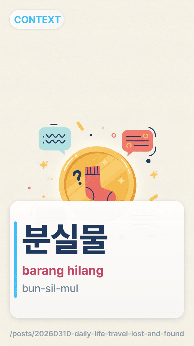분실물 - barang hilang