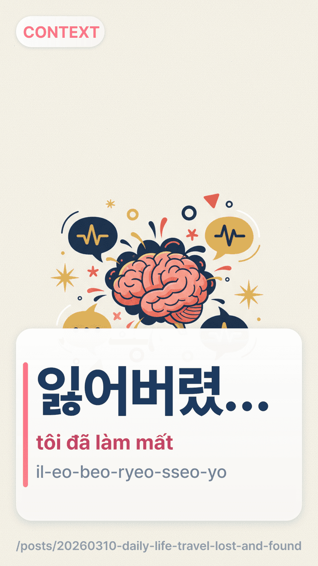 잃어버렸어요 - tôi đã làm mất