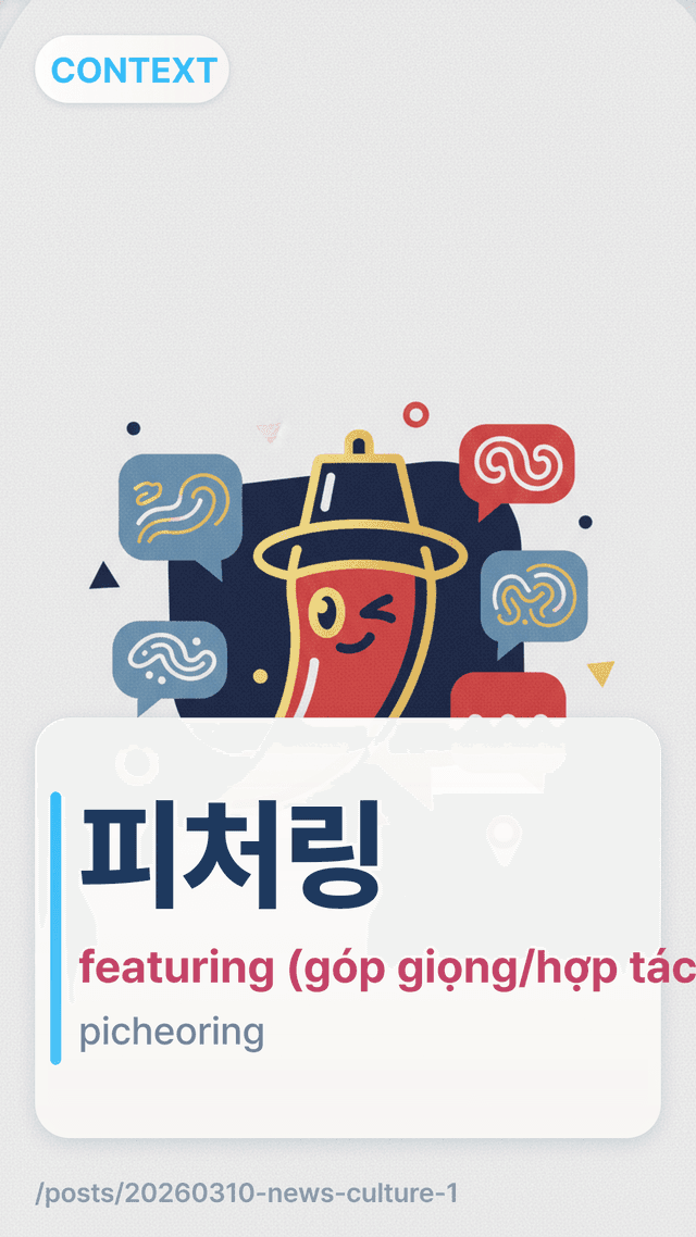 피처링 - featuring (góp giọng/hợp tác)