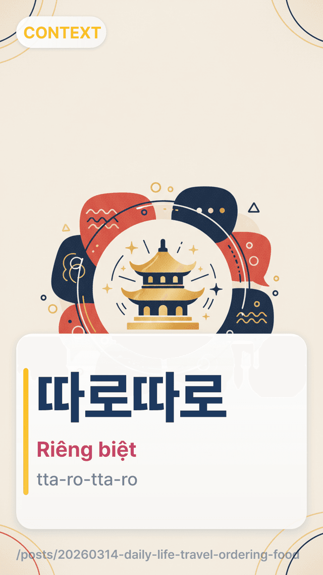 따로따로 - Riêng biệt