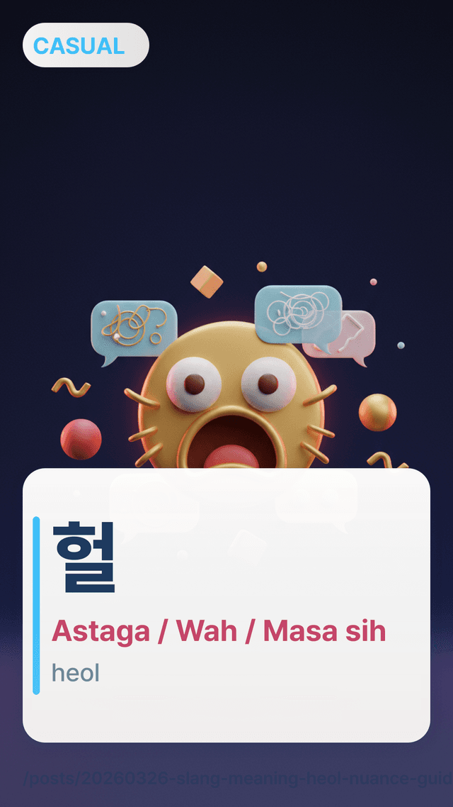 헐 - Astaga / Wah / Masa sih