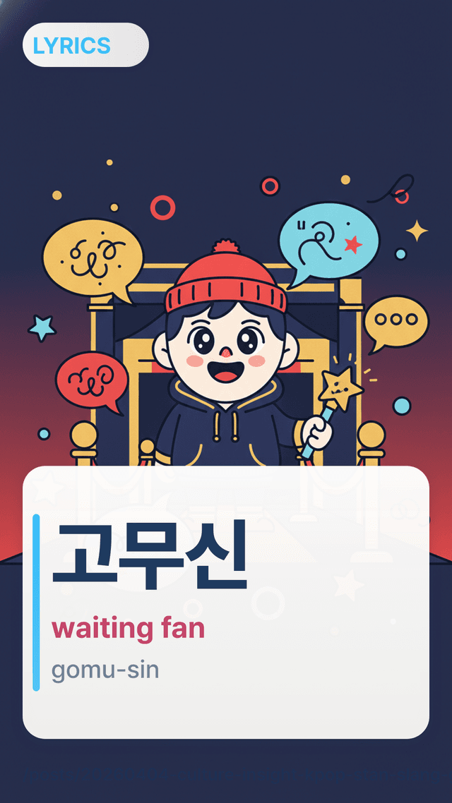 고무신 - waiting fan