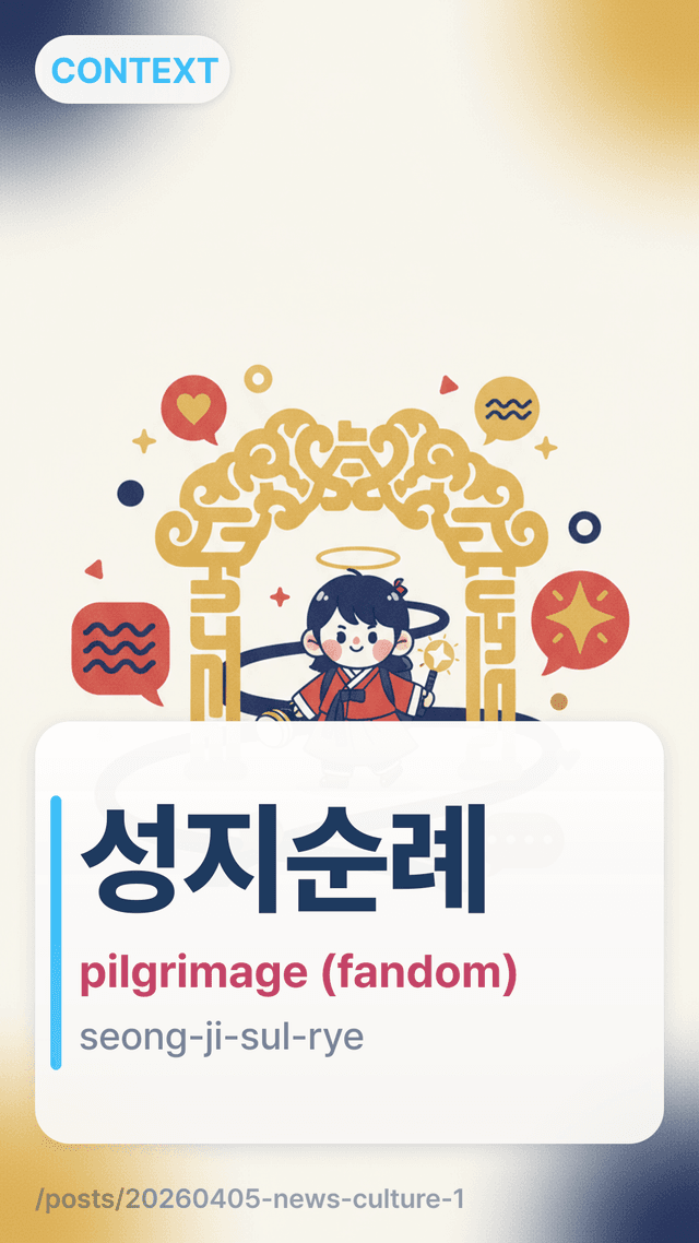 성지순례 - pilgrimage (fandom)