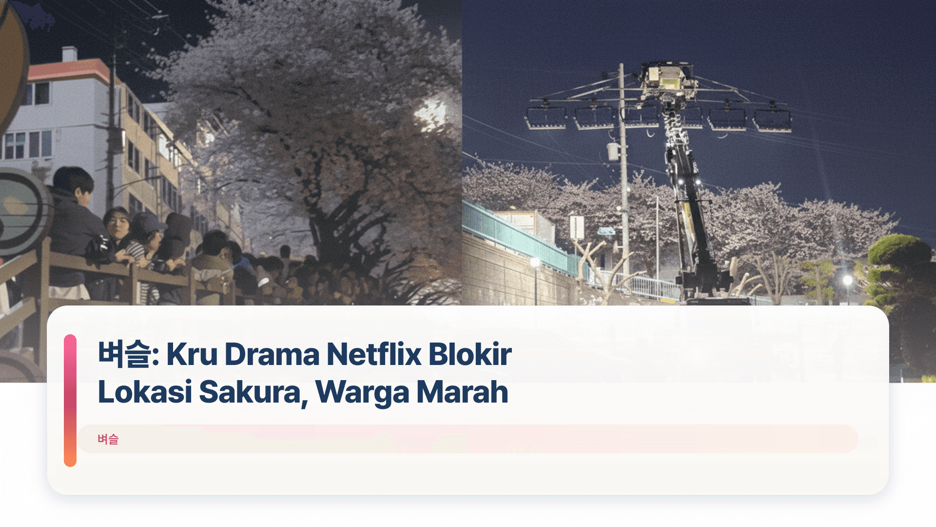 ๋ฒผ์ฌ: Kru Drama Netflix Blokir Lokasi Sakura, Warga Marah