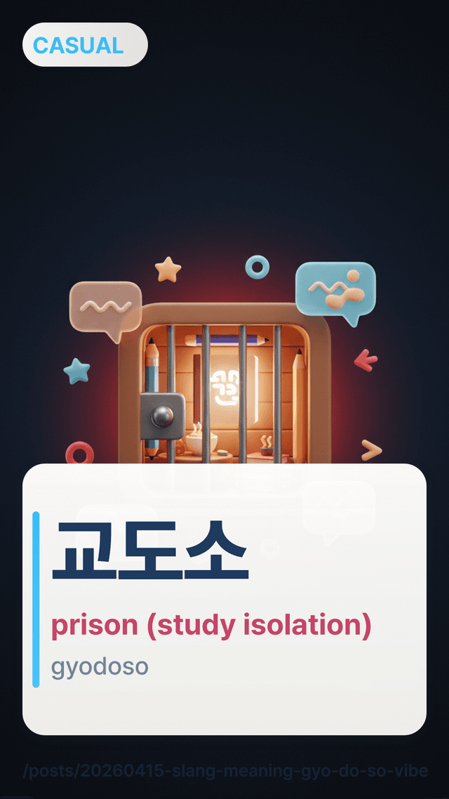 교도소 - prison (study isolation)