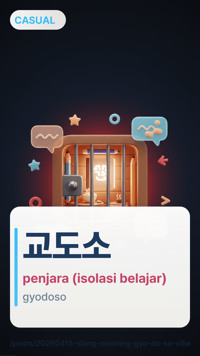 교도소 - penjara (isolasi belajar)