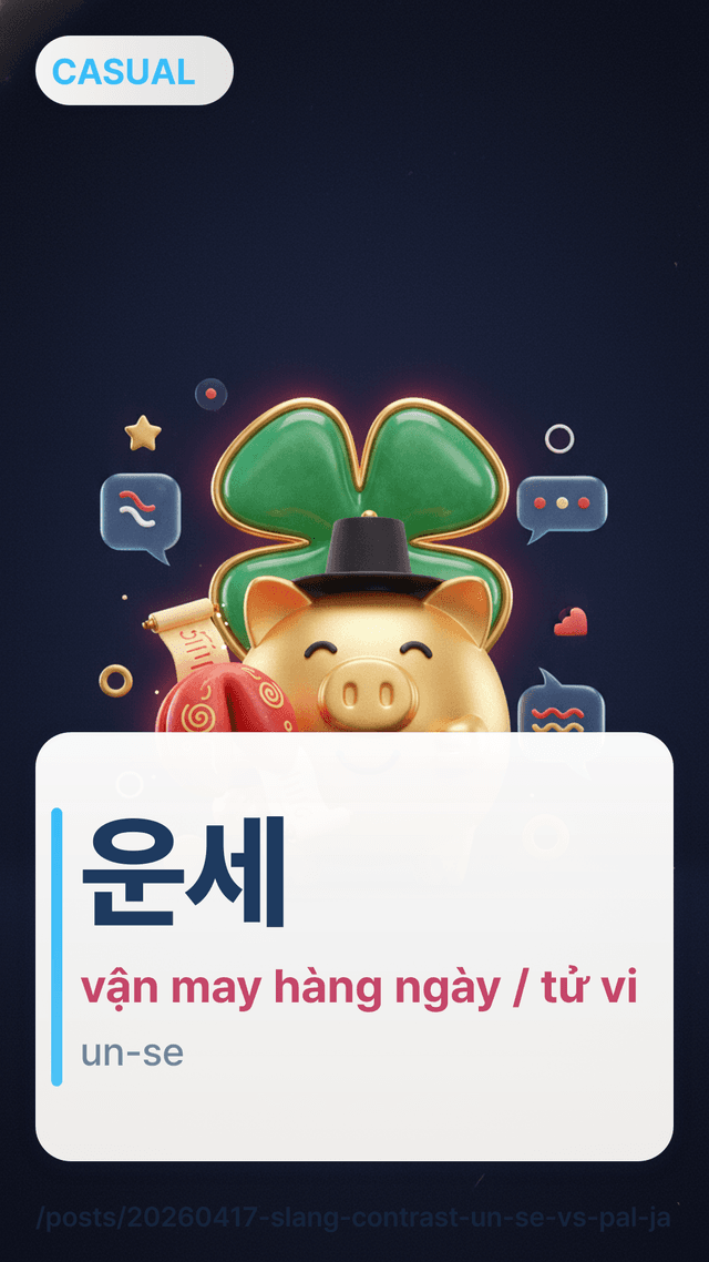 운세 - vận may hàng ngày / tử vi