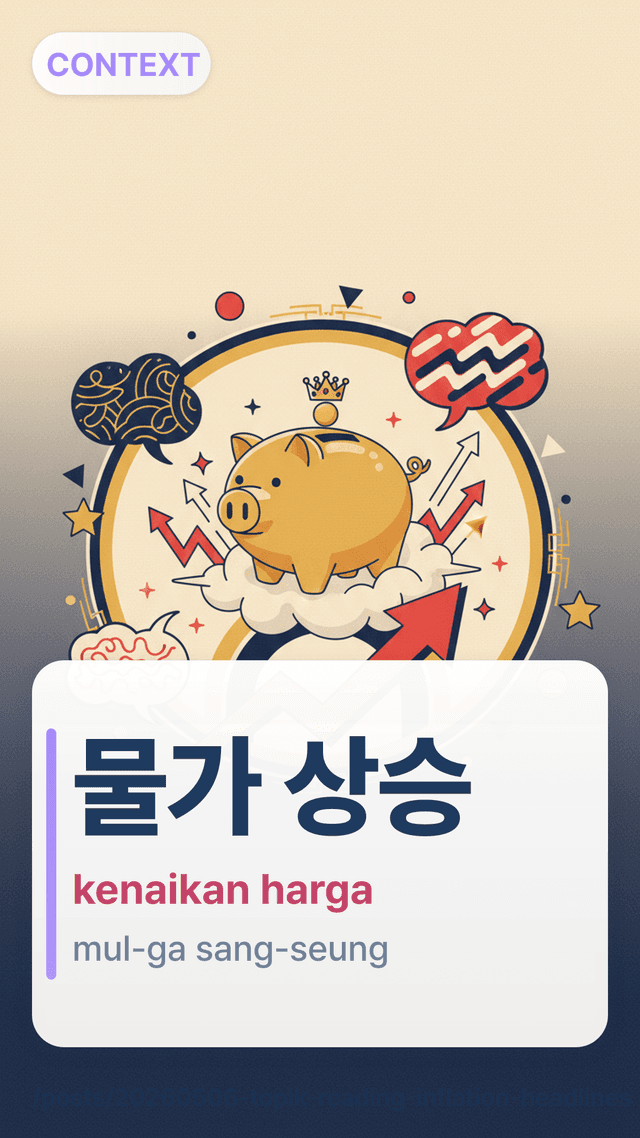 물가 상승 - kenaikan harga