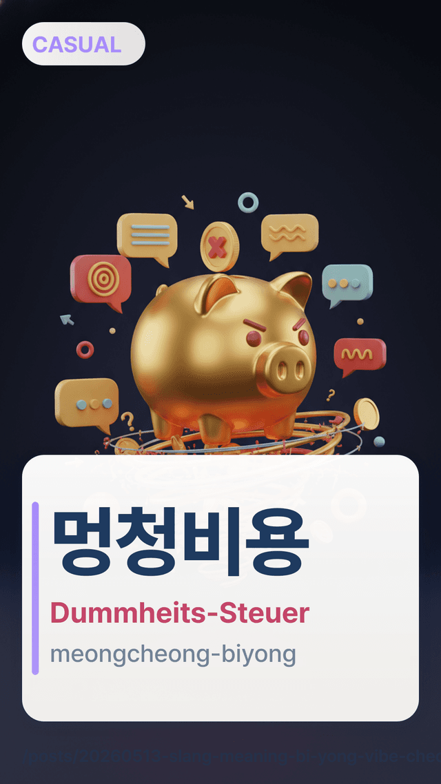 멍청비용 - Dummheits-Steuer