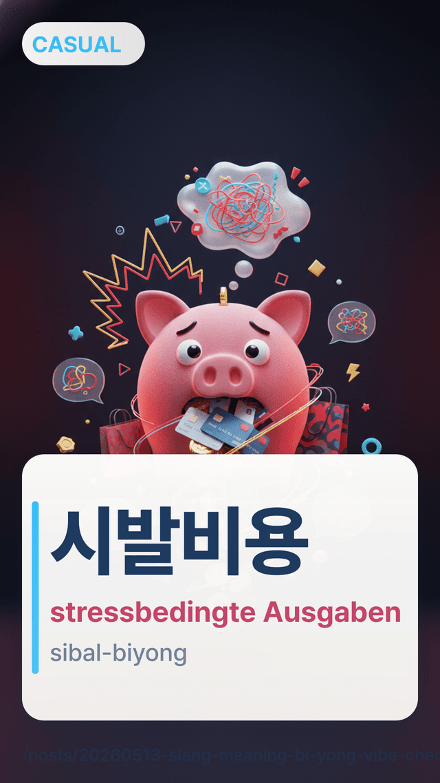 시발비용 - stressbedingte Ausgaben