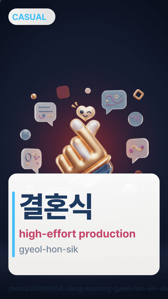 결혼식 - high-effort production