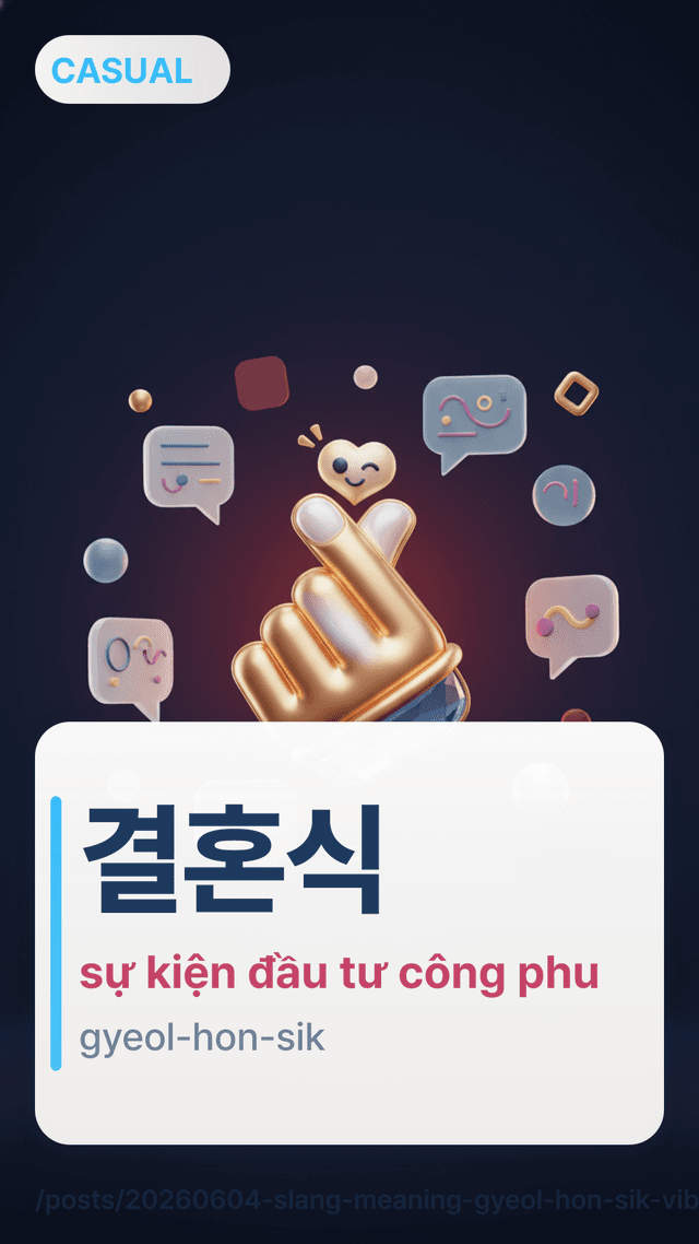 결혼식 - sự kiện đầu tư công phu