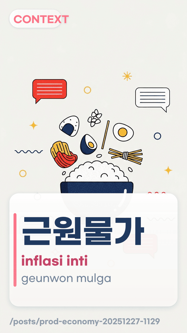 근원물가 - inflasi inti